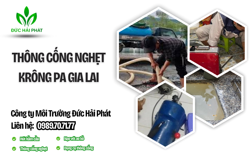 Thông cống nghẹt Krông Pa