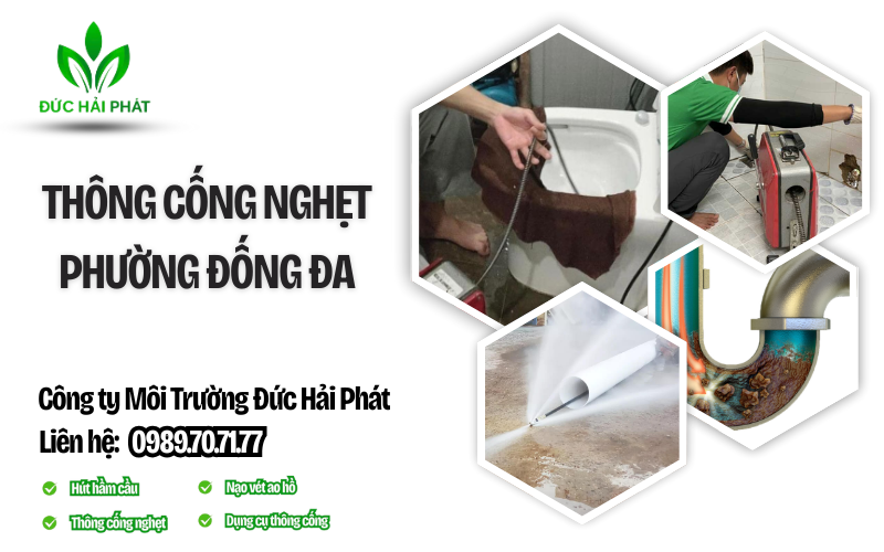 Thông cống nghẹt phường Đống Đa