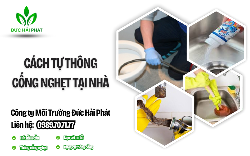 Cách tự thông cống nghẹt tại nhà