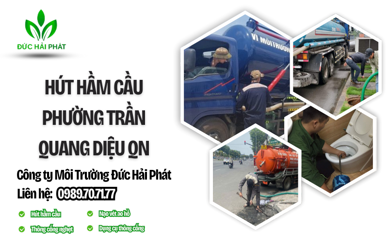 Hút hầm cầu phường Trần Quang Diệu